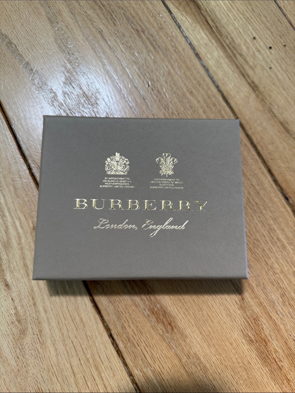 Burberry Gift Box - Taupe 6”x4.75”x1.25”